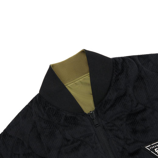 VERSACE JEANS COUTURE 范思哲 男士三角徽标装饰两面穿夹克外套 黑色 73GAS407 商品图4