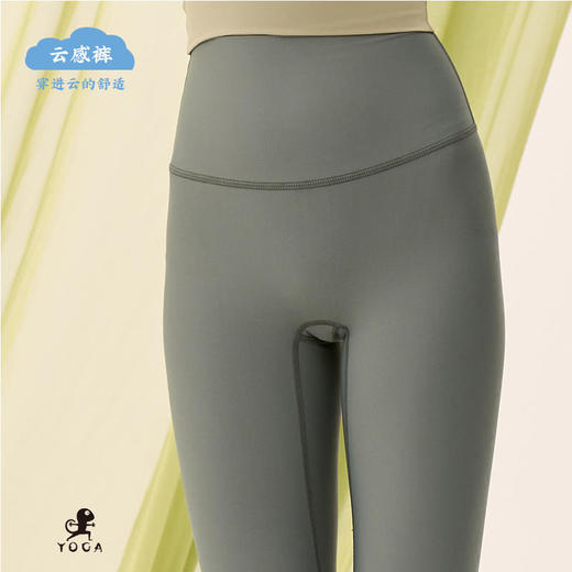 【现货秒发】壁虎瑜伽【云感裤-青竹绿】超高弹纯色瑜伽裤 商品图2