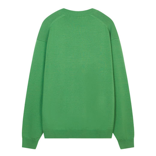 KENZO 高田贤三 男士logo字母虎尾刺绣长袖针织毛衣 草绿 FC65PU3423LA 57 商品图1