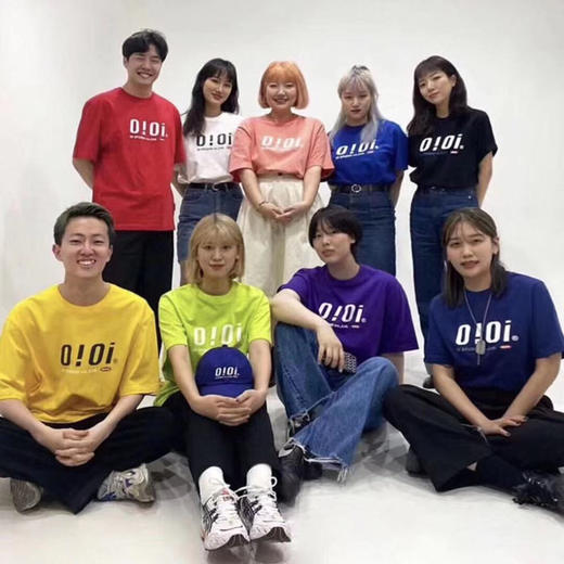 「8款配色！男女同款」韩版潮牌5252oioi短袖女 韩版运动宽松 情侣款休闲上衣小众打底衫 商品图1