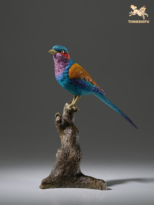 铜师傅 全铜摆件《铜师傅百鸟集》之紫胸佛法僧 家居饰品 商品图1