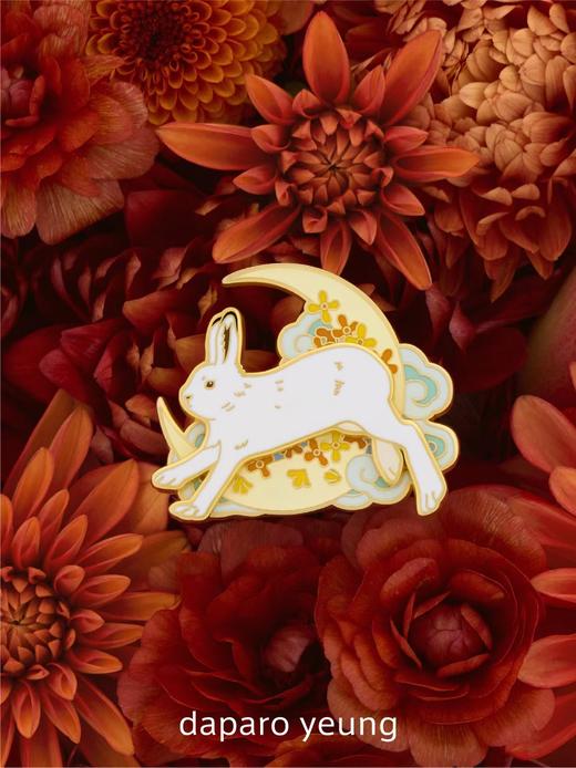 daparo雪兔女男胸针可爱兔子生日礼物女生精致小众本命年徽章 商品图2
