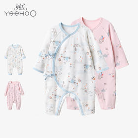 英氏婴儿衣服新款四季莫代尔连体蛤衣爬服居家新生儿YLAAJ02017A YLHAJ02020A