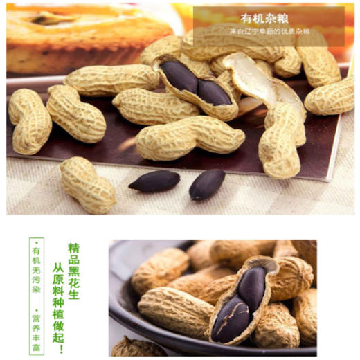 有机黑花生 320g*2袋 商品图6