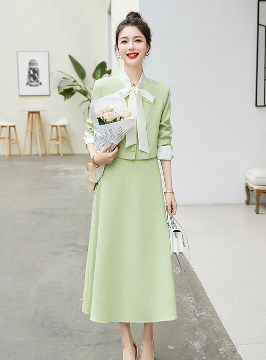 春季新款，轻奢气质小香风半身裙两件套HR-YQH8919-1 商品图10