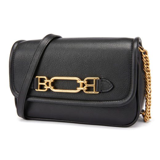 BALLY 巴利 女士Viva系列颗粒牛皮迷你单肩斜跨包 黑色 VIVAXS BLACK 商品图1