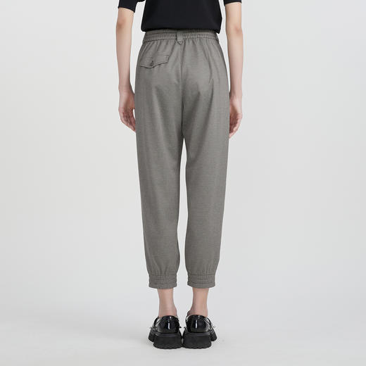 谜底复古休闲裤女2023春新款百搭时尚拼接萝卜裤九分裤231MK0165 商品图2