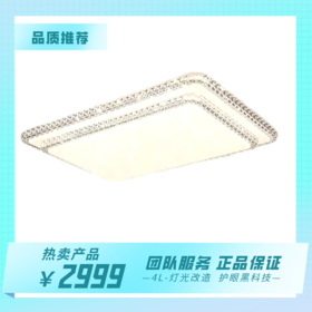 耀铭豪长方形  双层仿水晶灯 150W