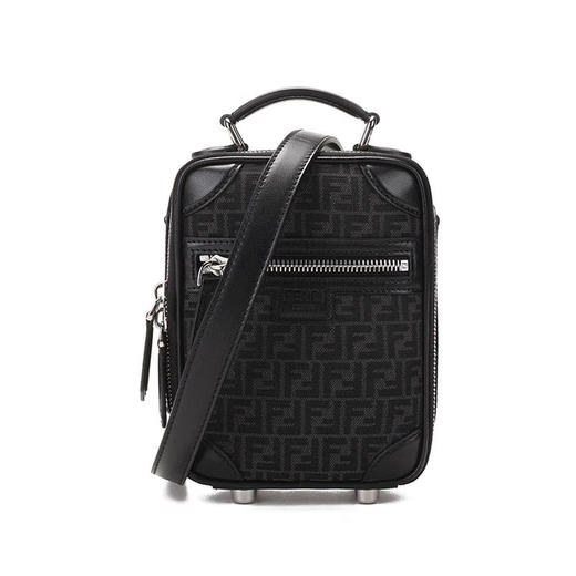 FENDI 芬迪 男包 男士小号FF老花斜挎单肩手提包 7VA542 AG0N 商品图0