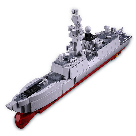 小鲁班临沂舰054a护卫舰中国国产舰艇航空母舰积木模型拼装玩具 商品图4