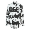 ALEXANDER MCQUEEN 亚历山大麦昆 2023春夏新品 男士字母涂鸦印花衬衫 黑色 704922 QTO66 商品缩略图1