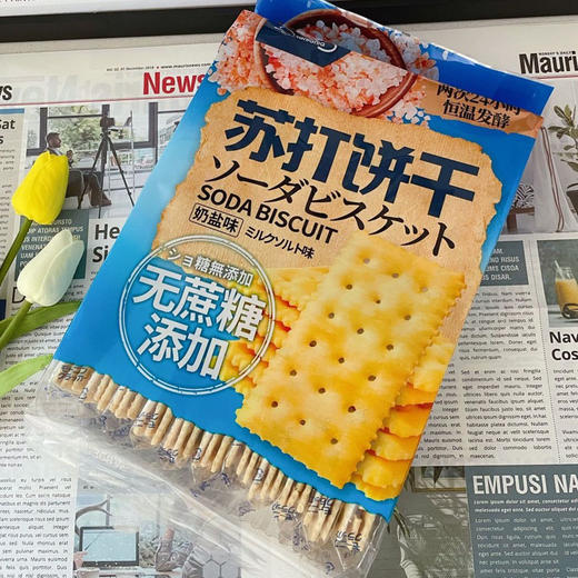 马妈妈无蔗糖苏打饼干奶盐味368g 商品图0