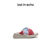 [断码]lost in echo设计师品牌休闲百搭交叉带印花厚底拖鞋 商品缩略图1