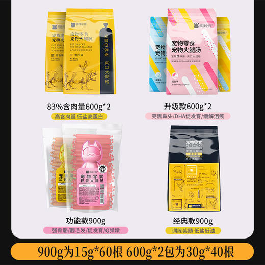 凡可奇 狗狗零食火腿肠600g 混合味牛肉味鸡肉味 商品图3