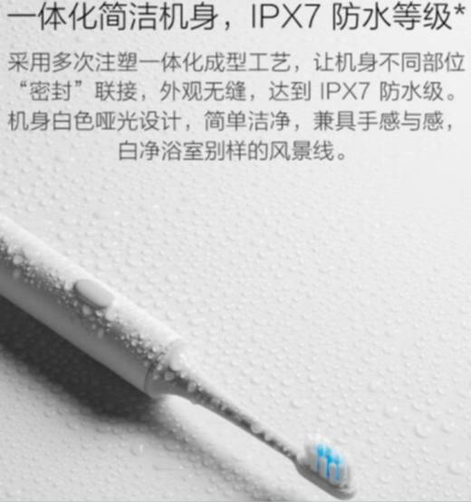 【女神节】小米（MI）米家声波电动牙刷T300成人情侣男女充电式防水牙刷 商品图2