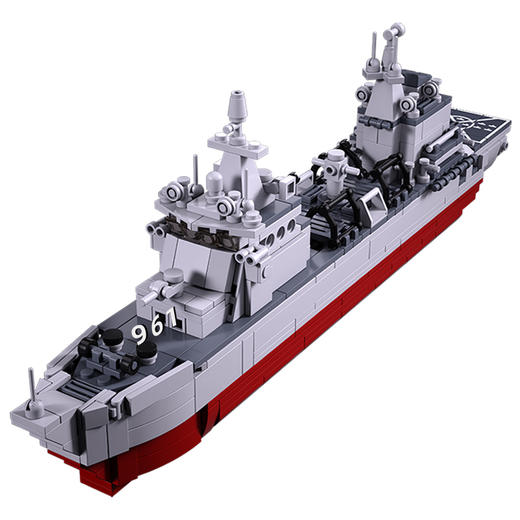 小鲁班军山湖补给舰中国国产军舰舰艇模型积木模型拼装玩具巨大型 商品图4