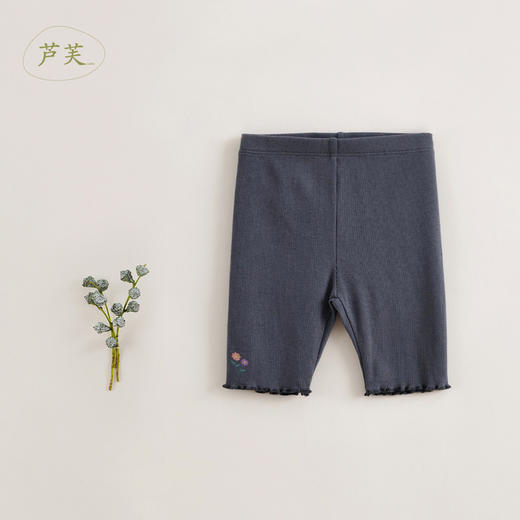 【马克珍妮 芦芙】夏装新款 女童弹力针织五分打底裤230801 商品图3