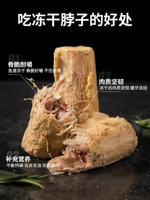 凡可奇 冻干香脆鸭脖鸡脖100g 营养洁齿去口臭 猫狗零食 商品图4