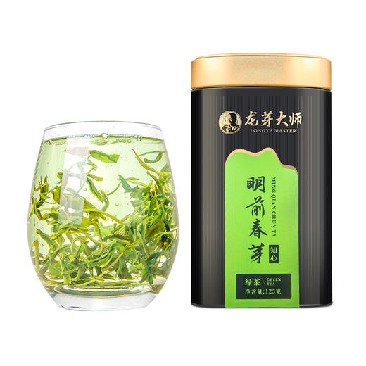 【年货】茶叶 绿茶 2025新茶 明前春芽 知心 龙芽大师 川茶集团 茶饮 125g 商品图1