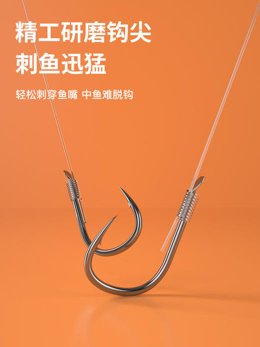 佳钓尼鲢鳙专用鱼钩子线双钩成品绑好草鱼浮钓伊势尼套装全套 商品图3