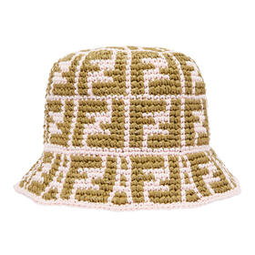 FENDI 芬迪 女士粉红色百搭渔夫帽 FXQ688 ADRH