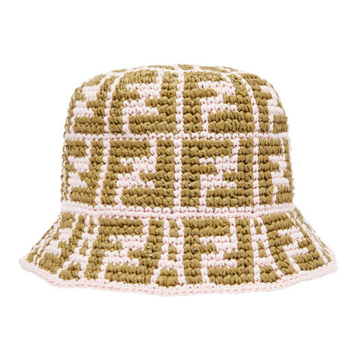 FENDI 芬迪 女士粉红色百搭渔夫帽 FXQ688 ADRH 商品图0