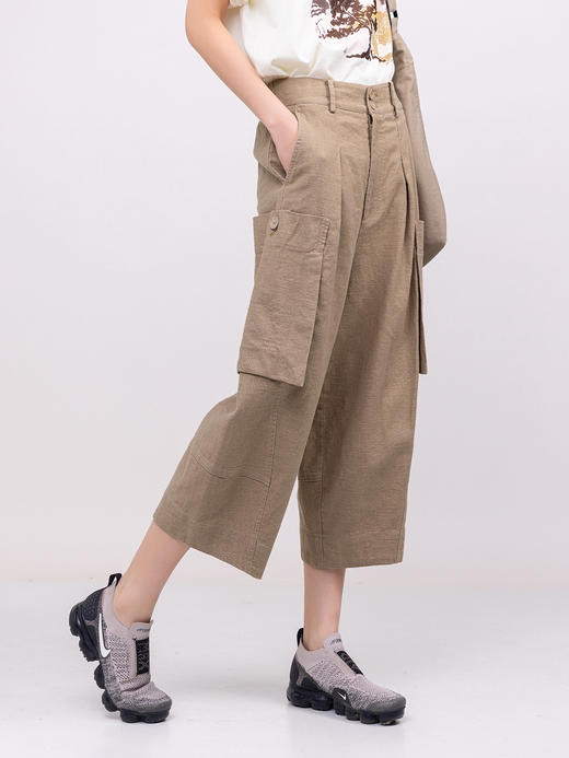 XIAOYU|厚亚麻阔腿裤231KZ019 商品图1