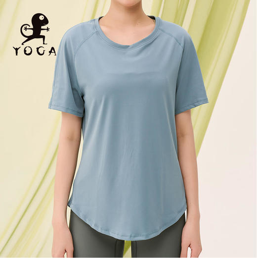 壁虎瑜伽【2303SY233】宽松速干短袖T恤（无胸垫）【5天发货】 商品图4