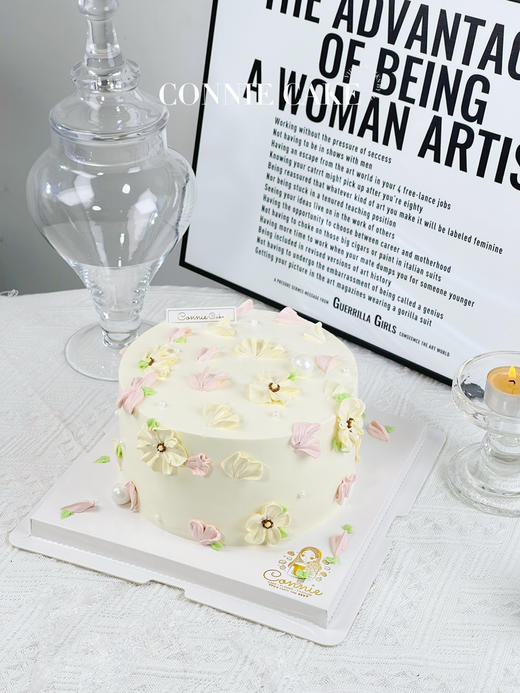 【1411】复古粉白刮花 商品图1