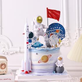 航天主题系列插件 摆件 火箭宇航天员太空人热气球月球灯星球装饰插件