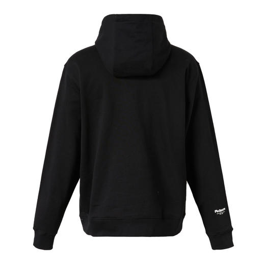 ALEXANDER MCQUEEN 亚历山大.麦昆 男士McQueen刺绣标识连帽卫衣 黑色 商品图1