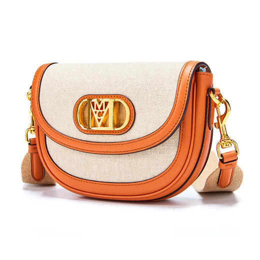 MCM 女士Mode Travia织物拼皮子母包单肩斜挎包马鞍包  MWRCALD04 商品图1
