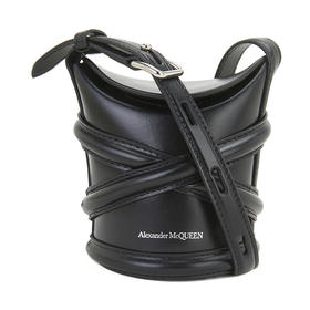ALEXANDER MCQUEEN 亚历山大.麦昆 女士The Curve Mini系列牛皮单肩斜挎包 6826831YBA7