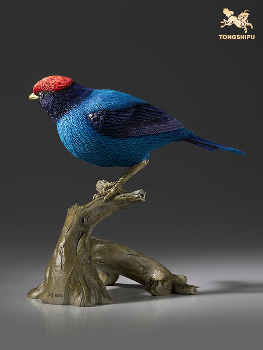 铜师傅 全铜摆件《铜师傅百鸟集》之燕尾娇鹟 家居饰品 商品图3