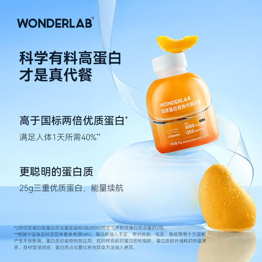 【秒杀预售】WONDERLAB代餐奶昔胶原蛋白小胖瓶 75g*6瓶（新老包装随机） 商品图3