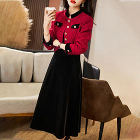 WZNH-WA23029 2023年春季新款时尚重工设计休闲中长款吊带小香风套装裙两件套潮