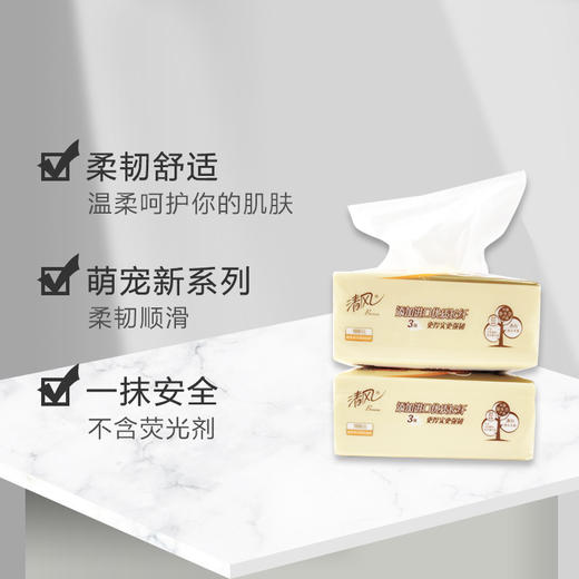 清风萌宠系列亲肤抽纸24包箱 商品图3