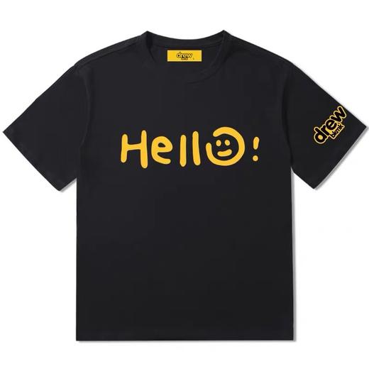 「黑白两色！男女同款」drew笑脸t恤 ins网红高街FOG短袖T恤男潮牌宽松情侣装夏上衣 商品图4