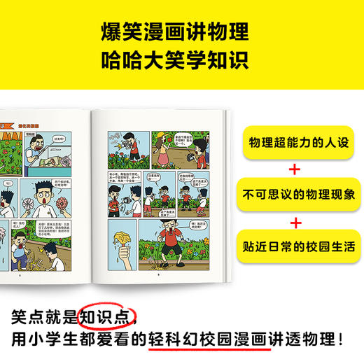 【小读客】物理启蒙早开窍，就看漫画哈哈笑（全10册）（地球为什么有重力？雨后为什么有彩虹？哈哈一笑物理启蒙！6岁+） 商品图3