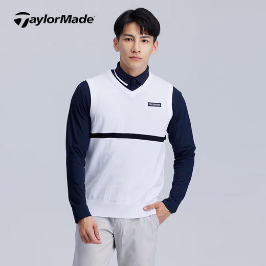 TaylorMade泰勒梅 男士高尔夫V领针织背心马甲 N97066/N97067 商品图0