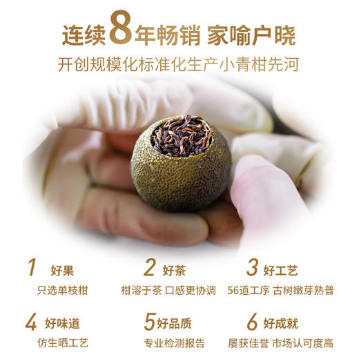 【特别版】澜沧古茶2022年茶妈妈小青柑12颗礼盒(唐宫夜宴版）*2盒 商品图4