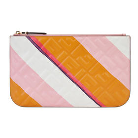 FENDI 芬迪 女士条纹手拿包8N0185 AK2K