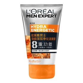 欧莱雅男士劲能深层净化洁面膏100ml/瓶