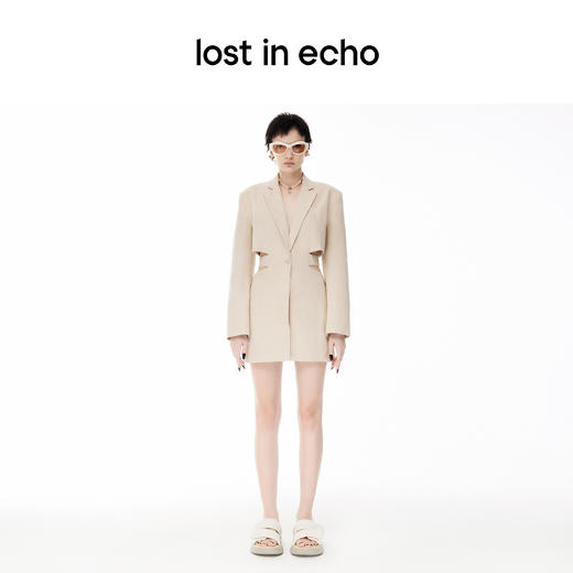 [捡漏价]lost in echo夏季新款设计师品牌休闲厚底增高填充双条带凉鞋凉拖 商品图2