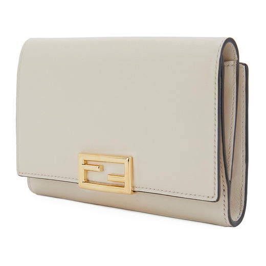 FENDI 芬迪 女士牛皮折叠短款钱包 8M0419 AHM0 F1F1M  灰色 商品图1