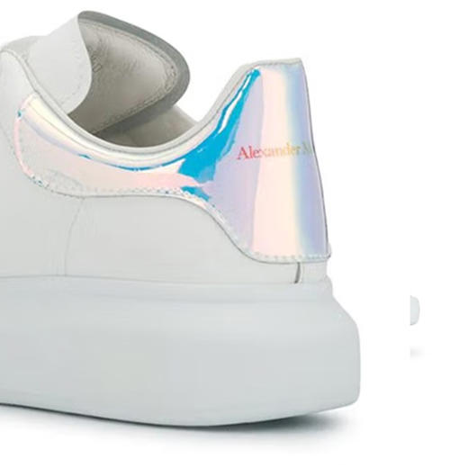 ALEXANDER MCQUEEN 亚历山大.麦昆 男士镭射彩尾运动鞋小白鞋 白色 561580 WHVI5 商品图4