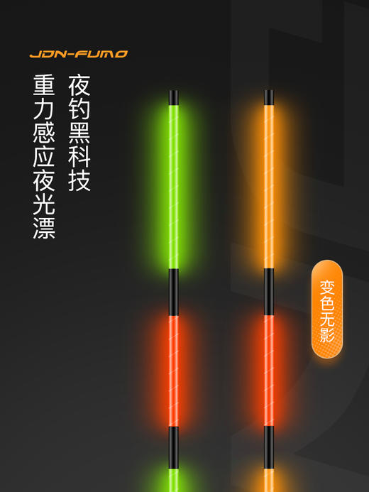 橙小白咬钩变色夜光漂高灵敏日夜两电子漂夜钓入水无影漂MY 商品图1