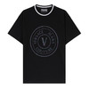 VERSACE JEANS 范思哲  男士经典圆形标识印花圆领短袖 黑色 73GAHG01 CJ00G 899 商品缩略图0