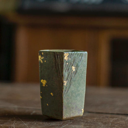 灰念几何杯/小/点金  青苔带金高款杯主人杯单杯个人专用泡茶杯创意茶杯 商品图4