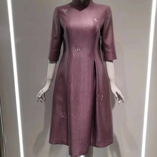 南3荣萍粉紫色连衣裙 商品图0